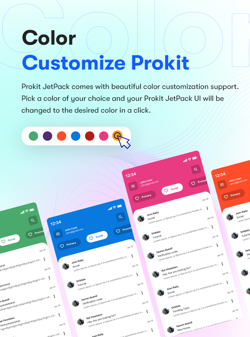 Jetpack Compose UI Kit | Prokit | Iqonic Design