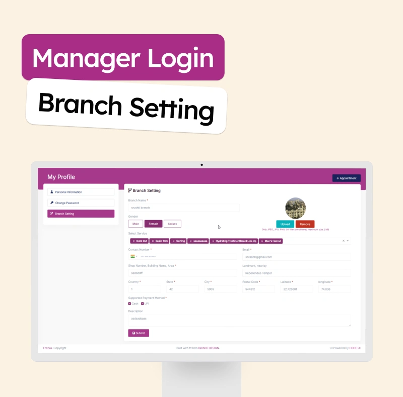 Frezka - Spa & Salon Management and Booking Flutter App
