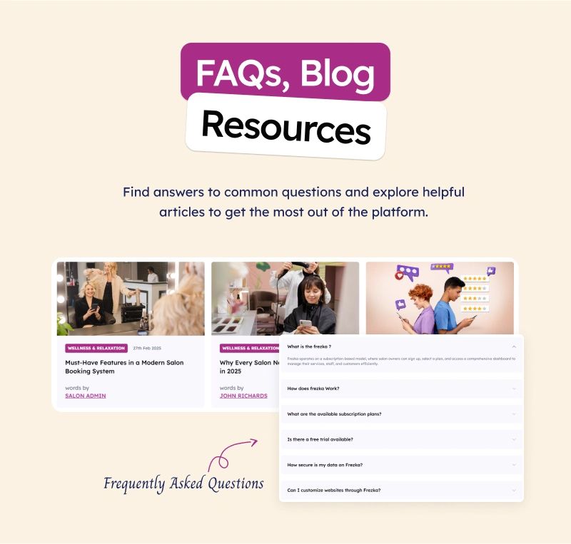 Frezka - Spa & Salon Management and Booking Flutter App