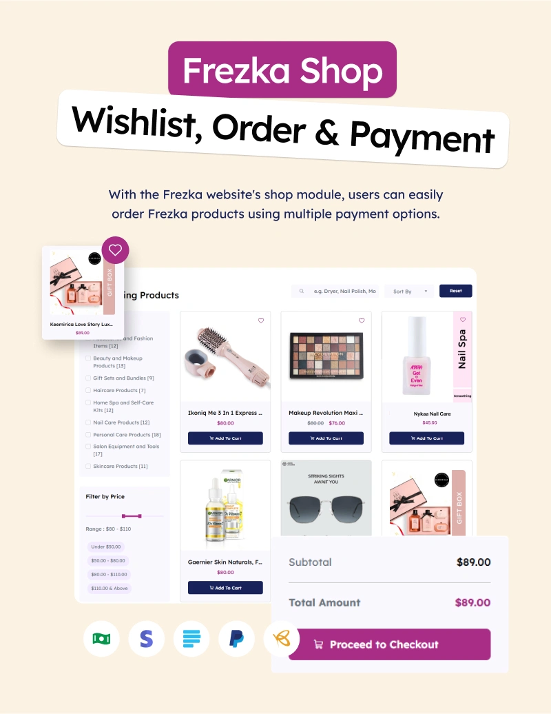 Frezka - Spa & Salon Management and Booking Flutter App