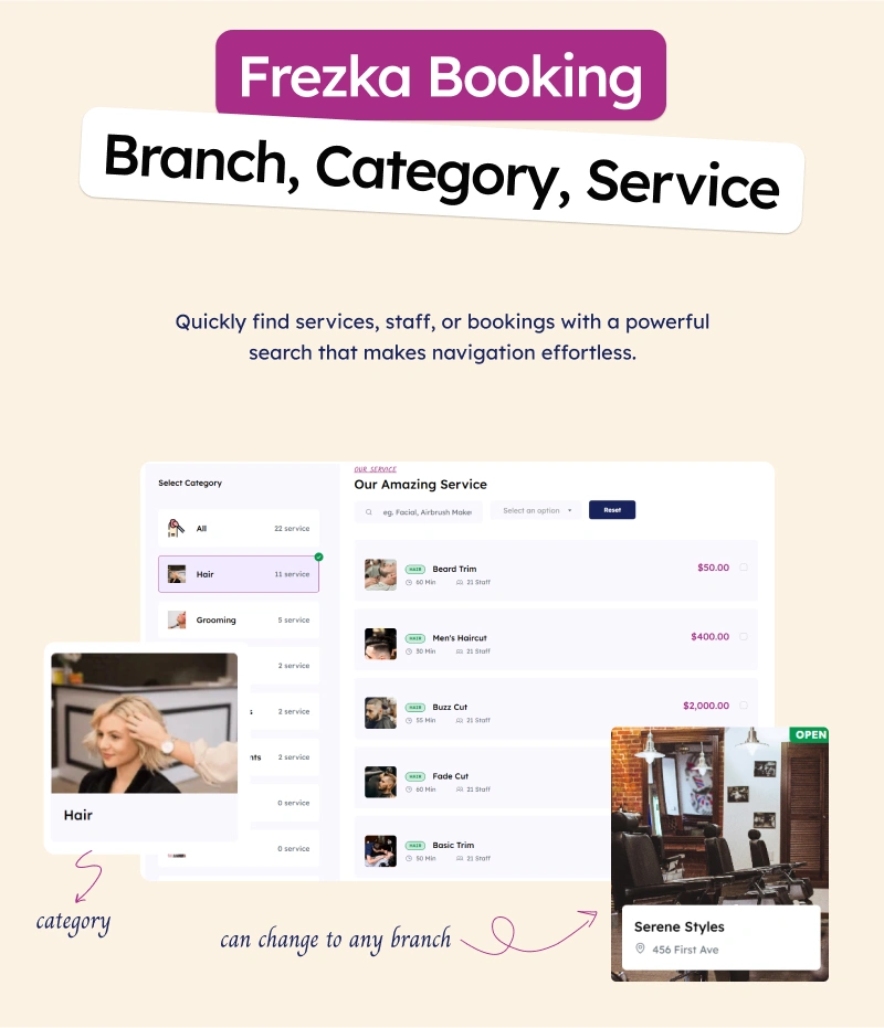 Frezka - Spa & Salon Management and Booking Flutter App
