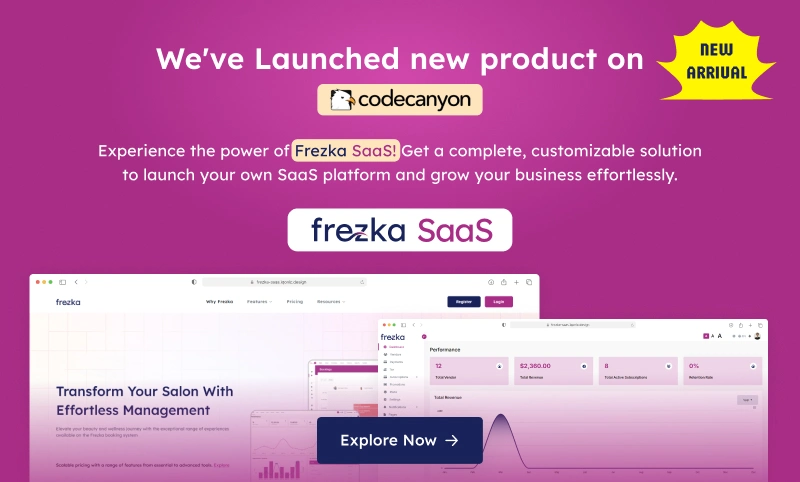 Frezka - Spa & Salon Management and Booking Flutter App