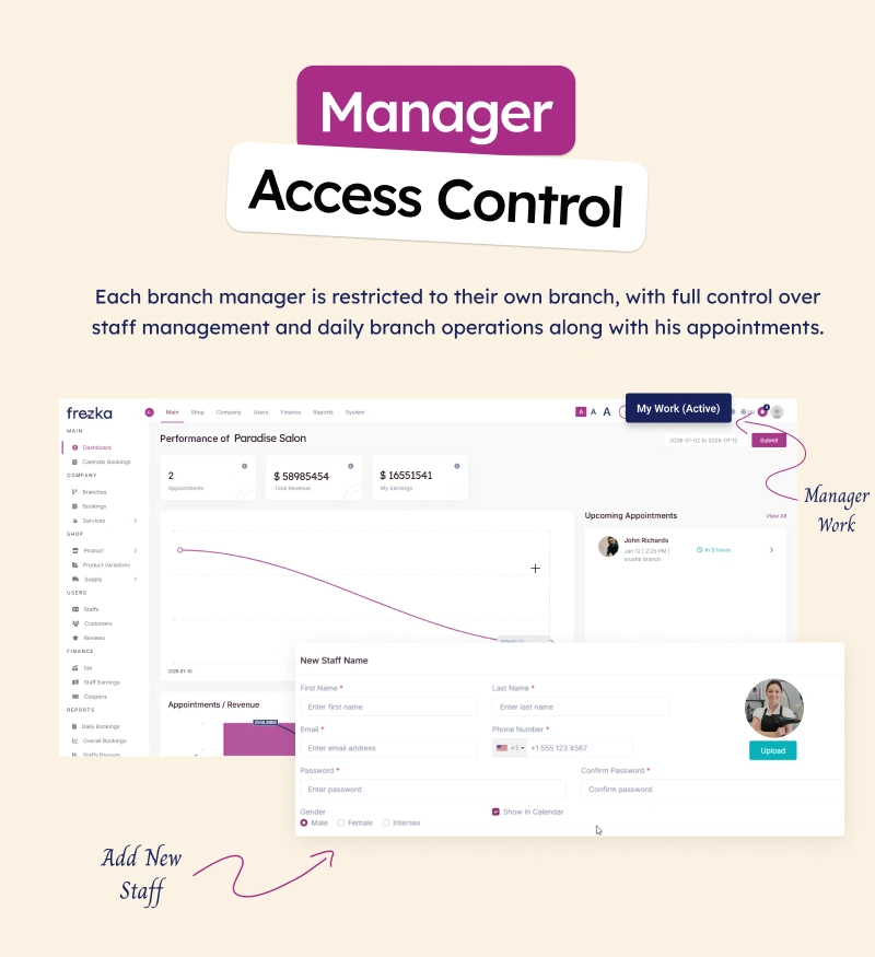 Frezka - Spa & Salon Management and Booking Flutter App