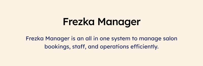 Frezka Manager - Spa & Salon Management and Booking Flutter Add-on App