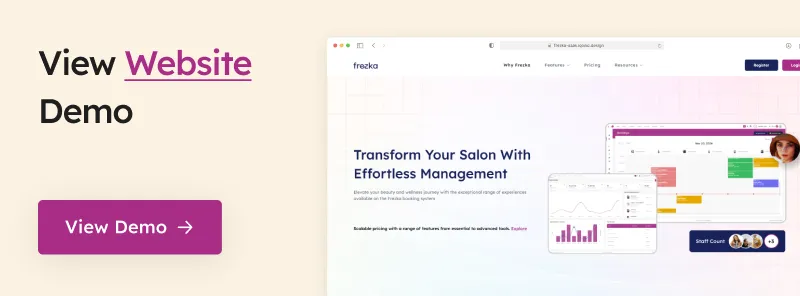 Frezka SaaS - Software for Salons and Spa Businesses in Laravel - 5