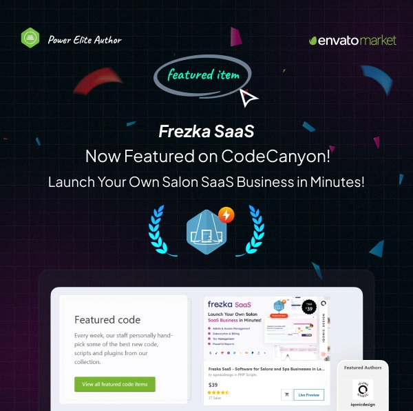 Frezka SaaS - Software for Salons and Spa Businesses in Laravel - 1