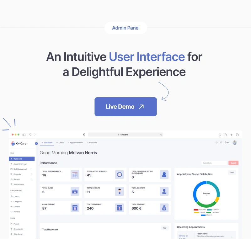 KiviCare(TM) - Best Clinic and Patient Management Flutter App - 6