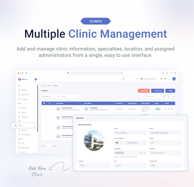 KiviCare(TM) Pro - Clinic and Patient Management System EHR (Add-on)