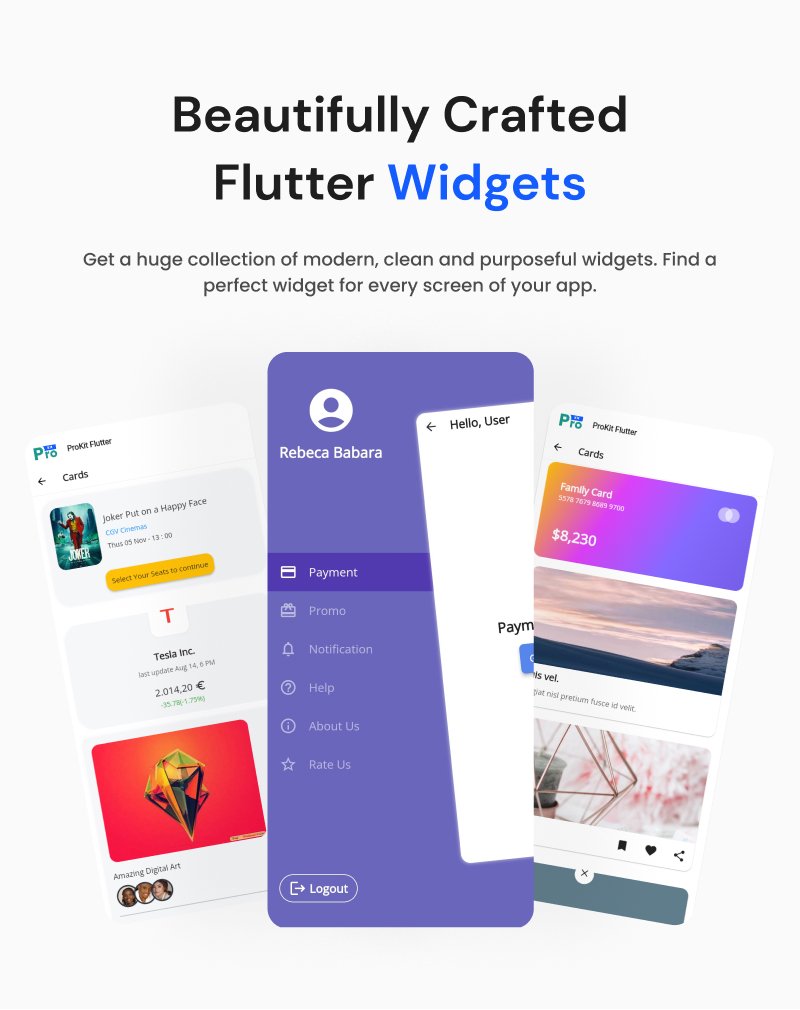 ProKit Flutter - Best Selling Flutter UI Kit - 62