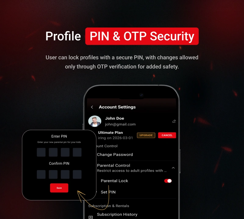 Streamit - OTT Live Video Streaming App Built with Flutter - 20