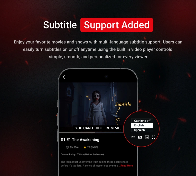 Streamit - OTT Live Video Streaming App Built with Flutter - 17