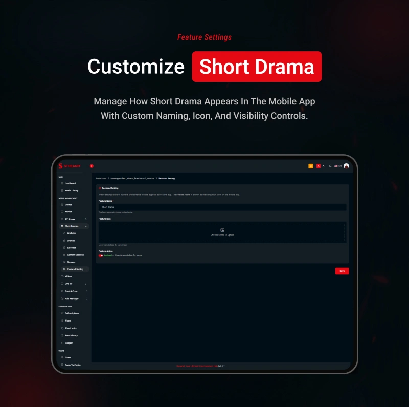 Streamit - OTT Streaming Short Drama (Add-on)