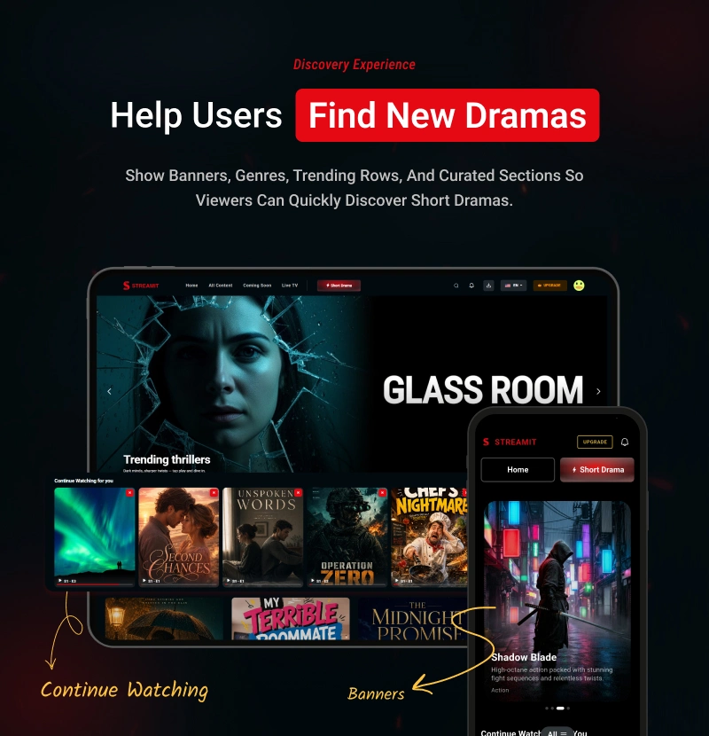 Streamit - OTT Streaming Short Drama (Add-on)