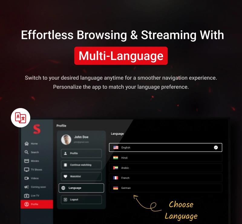 Streamit - OTT Streaming Flutter TV App (Add-on) - 16