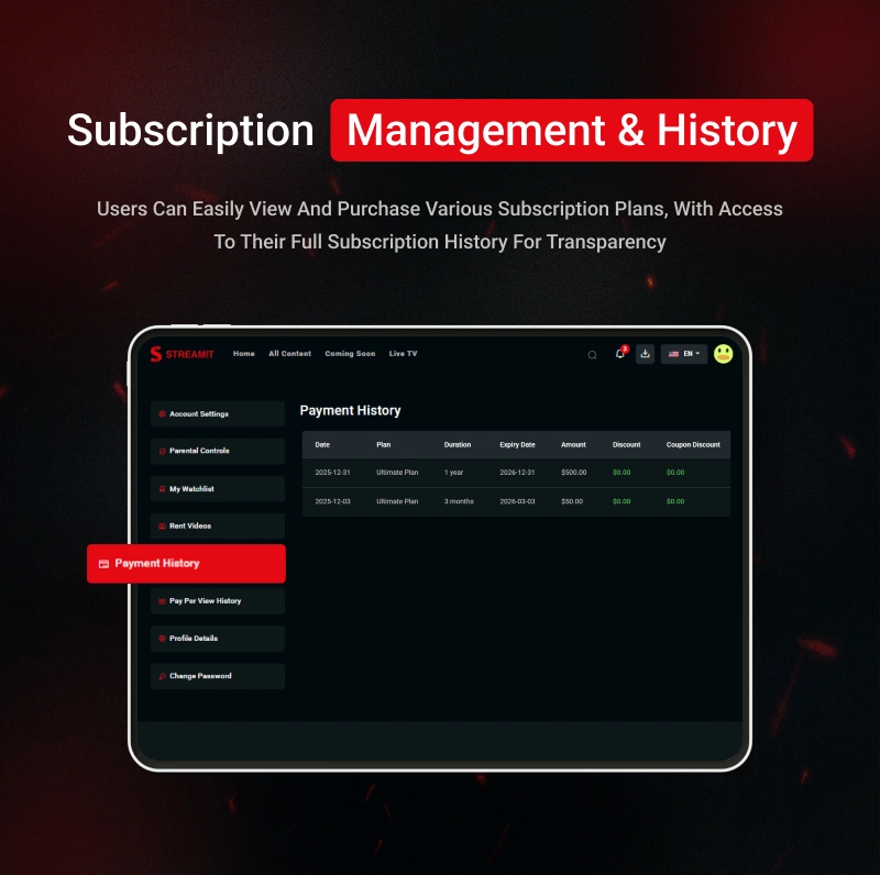 Streamit Laravel- OTT, Movies & Live Video Streaming Platform - 34