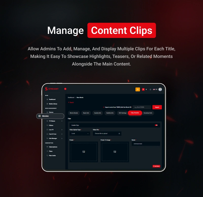 Streamit Laravel- OTT, Movies & Live Video Streaming Platform - 44