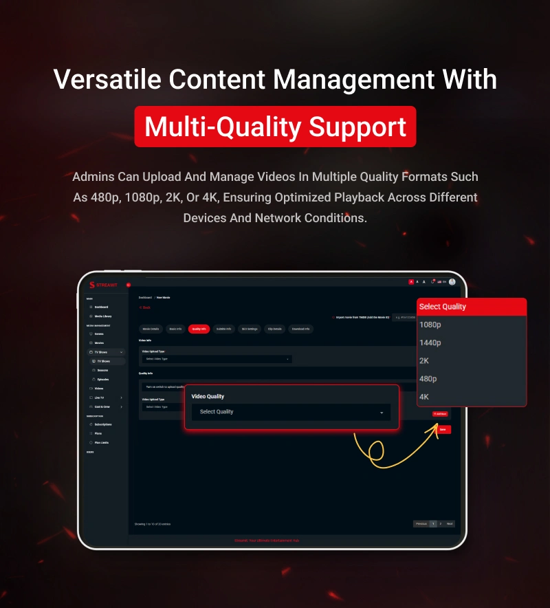 Streamit Laravel- OTT, Movies & Live Video Streaming Platform - 43