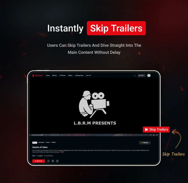 Streamit Laravel- OTT, Movies & Live Video Streaming Platform - 25