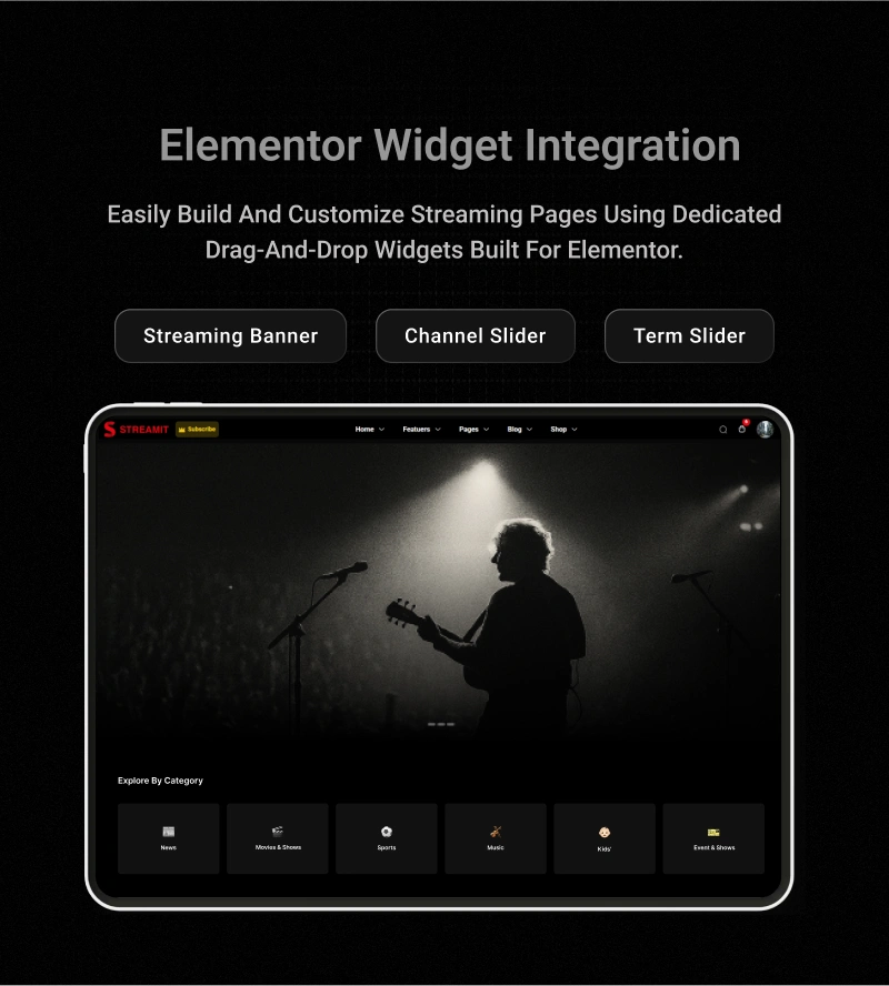 Streamit - Live Streaming Video Player WordPress Plugin