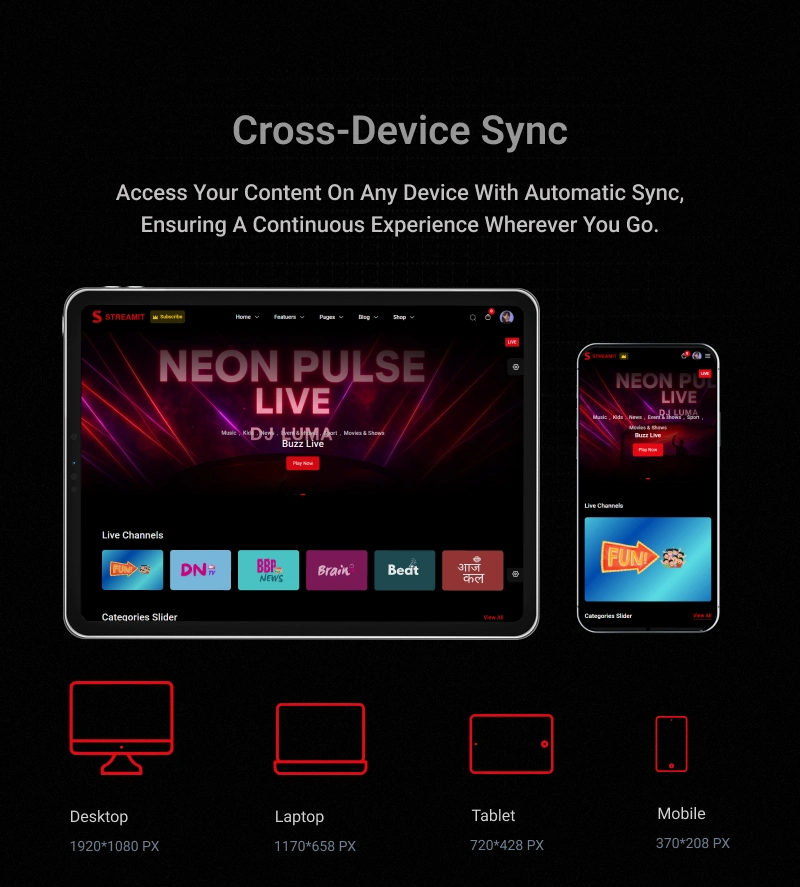 Streamit - Live Streaming Video Player WordPress Plugin