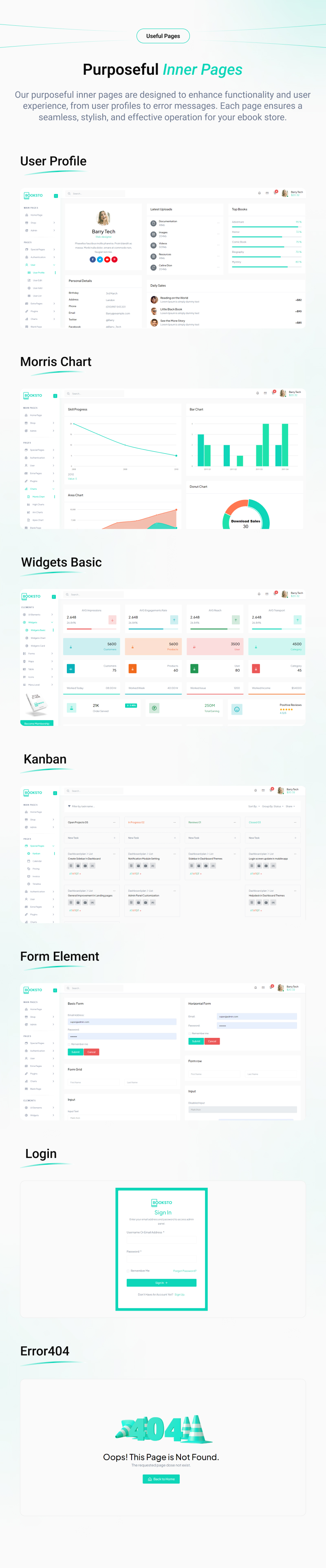 Booksto - Ebook Shop Website & Admin Template (VueJS, HTML)