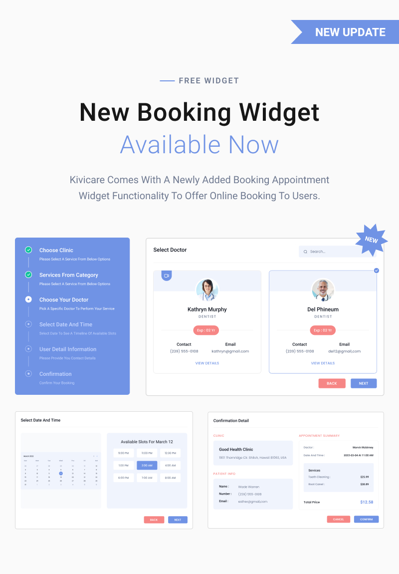 Medical Clinic WordPress Theme | KiviCare 2.0 | Iqonic Design 