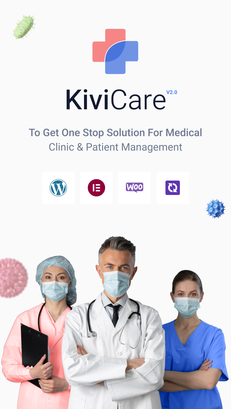 Medical Clinic and Patient Management WordPress Theme | KiviCare 2.0 | Iqonic Design