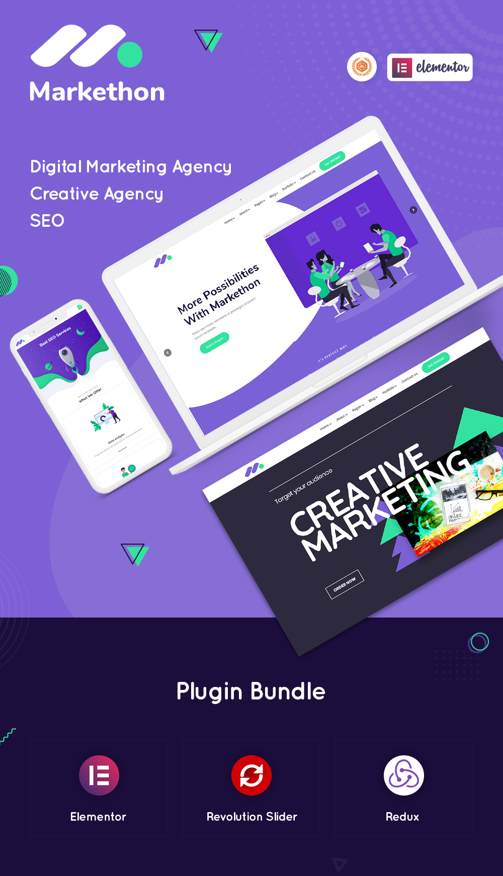 Markethon - SEO & Digital Marketing Agency Portfolio WordPress Theme - 5