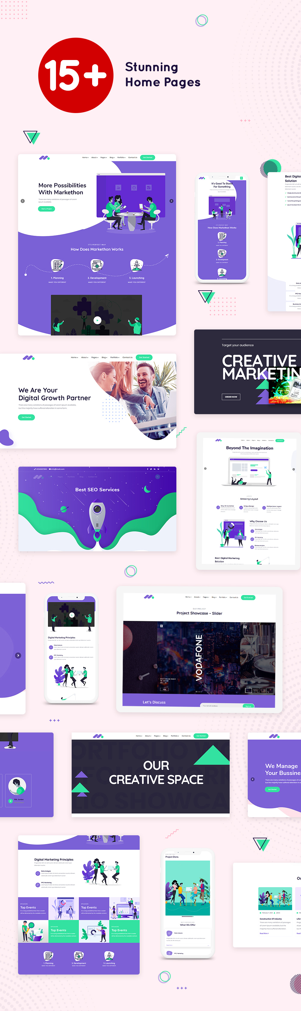 Markethon - SEO & Digital Marketing Agency Portfolio WordPress Theme - 6