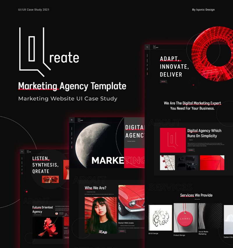 Best creative business Agency WordPress Theme | Qreate | Iqonic Design