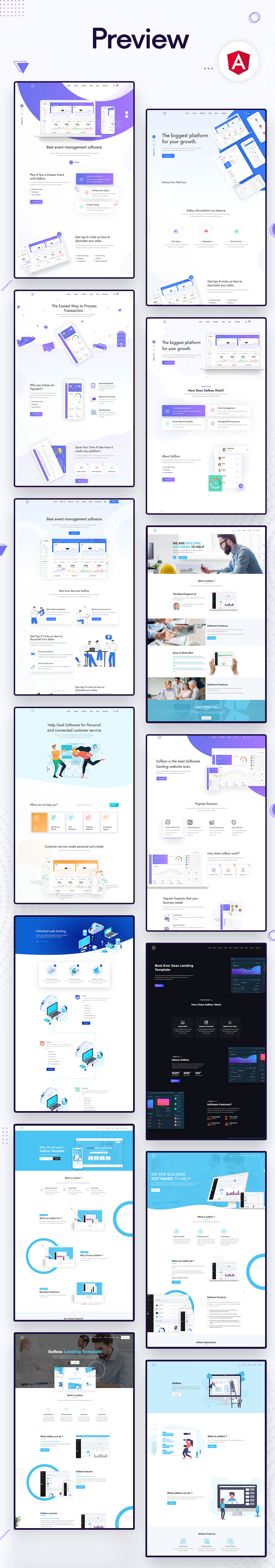 Sofbox - Angular 9 Software SaaS Landing Page - 2