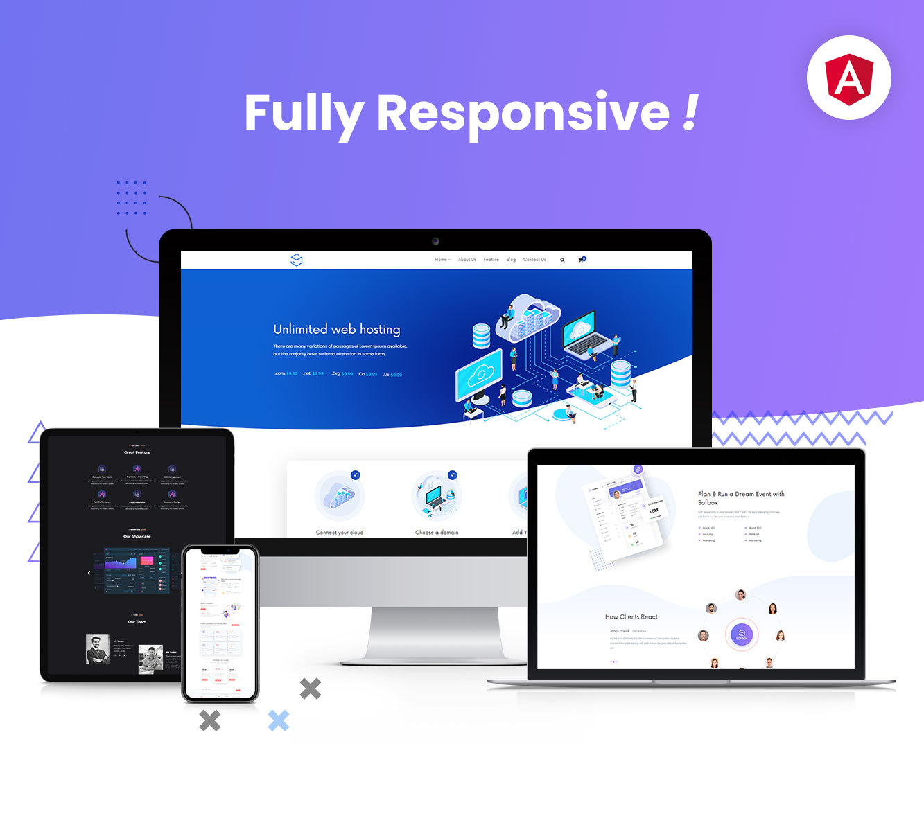 Sofbox - Angular 9 Software SaaS Landing Page - 3