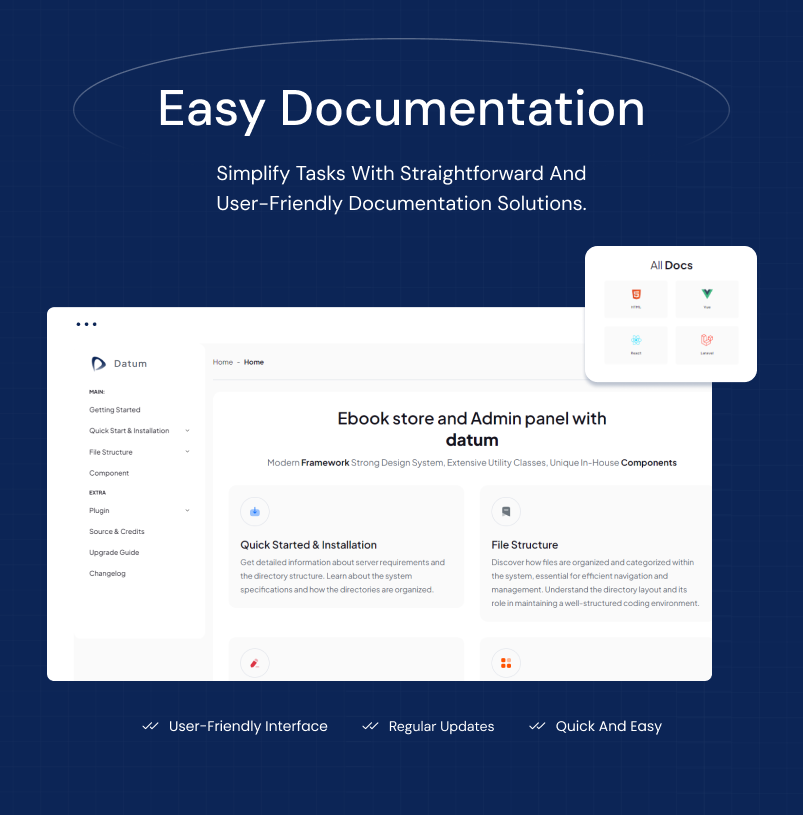 Datum - CRM Admin Dashboard Template (HTML, React & Vue)