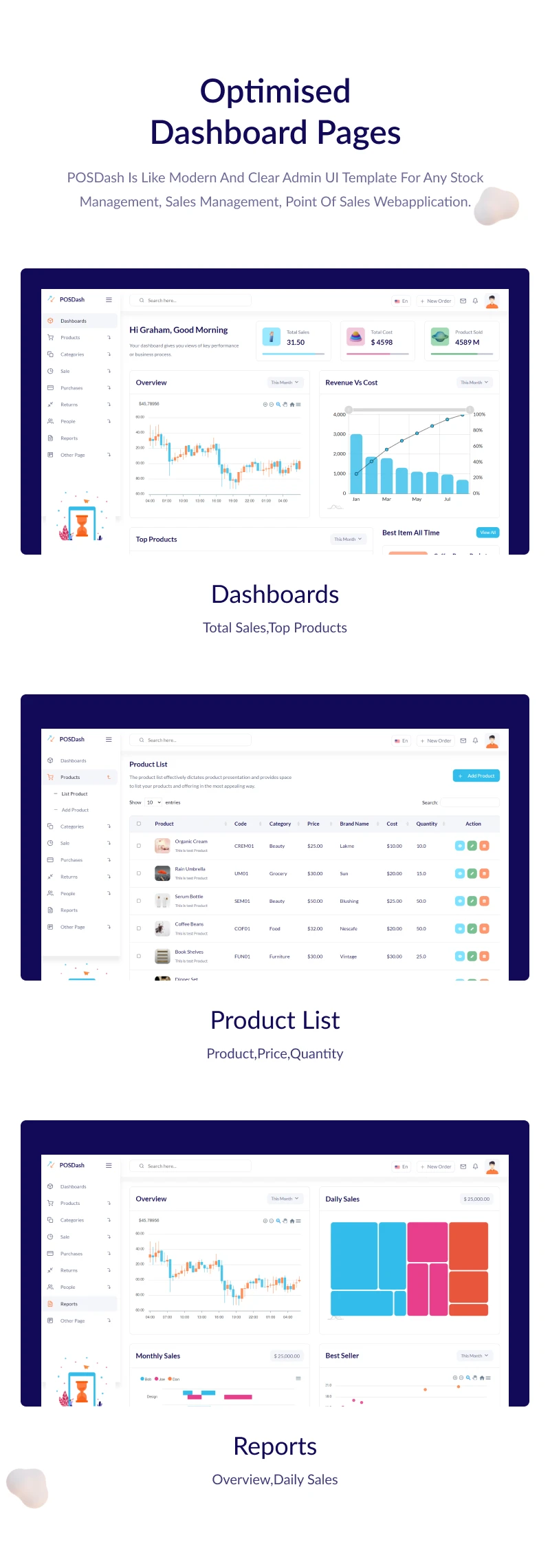 POSDash | VueJS, HTML Inventory Admin Template - 8