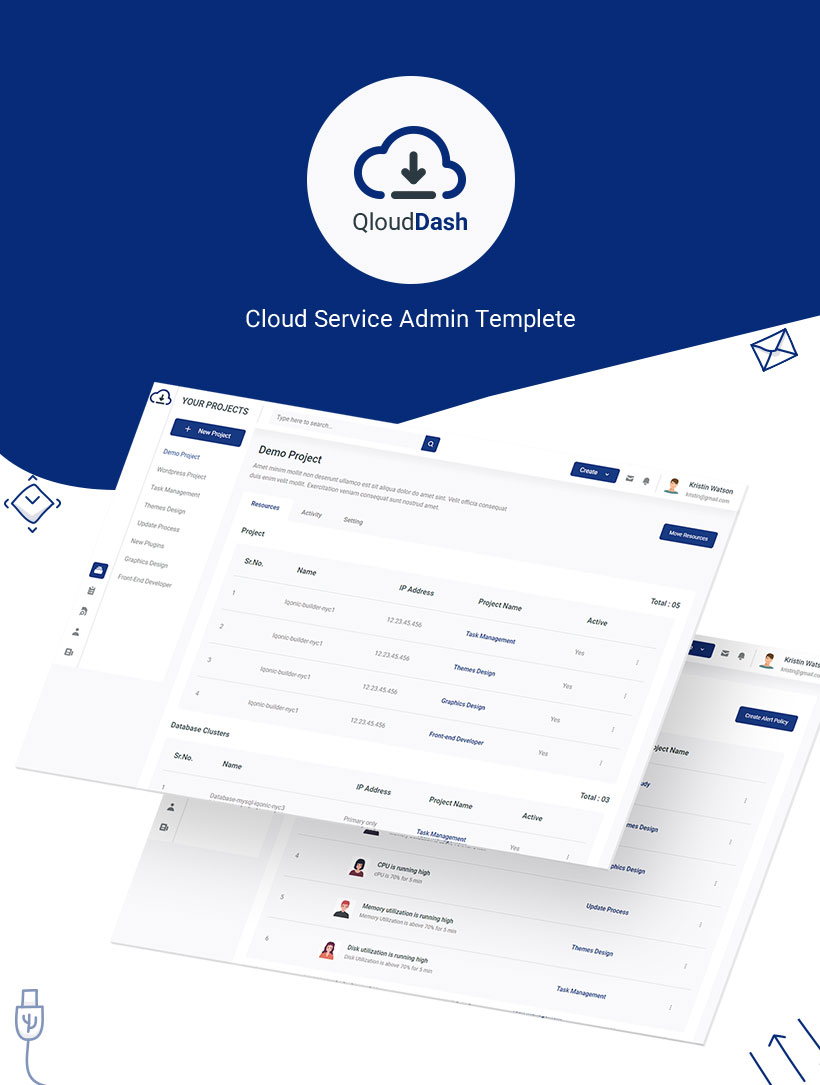 QloudDash | Cloud Service Admin Template - 6