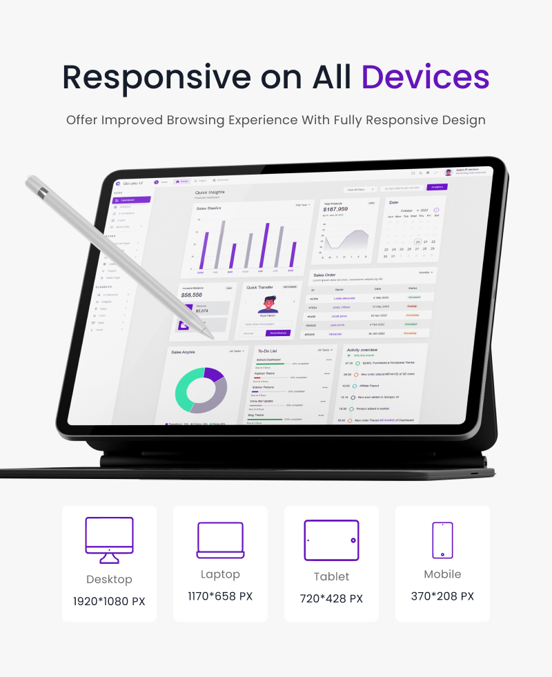 Qompac UI - Tailwind HTML Dashboard Template - 13