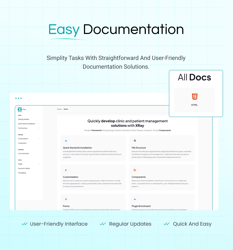 XRay 3.0 - Hospital & Medical Admin Template (React, Vue)