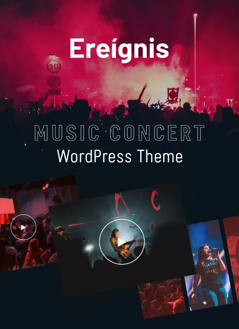 Music Concert WordPress Theme | Ereignis | Iqonic Design