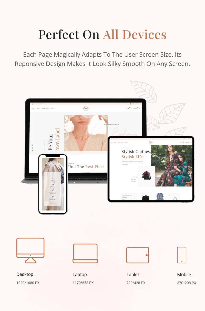 Euphoria - Fashion Shop WordPress Theme - 10