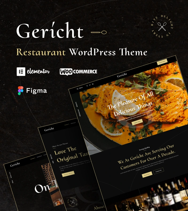 Gericht – Modern Restaurant WordPress Theme