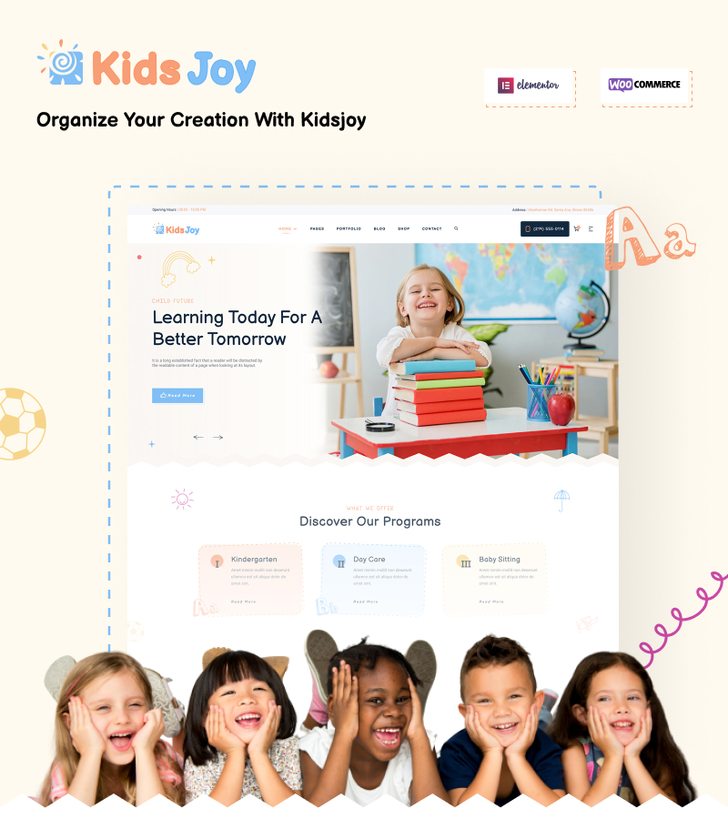 KidsJoy - Kindergarten & Preschool WordPress Theme - 5