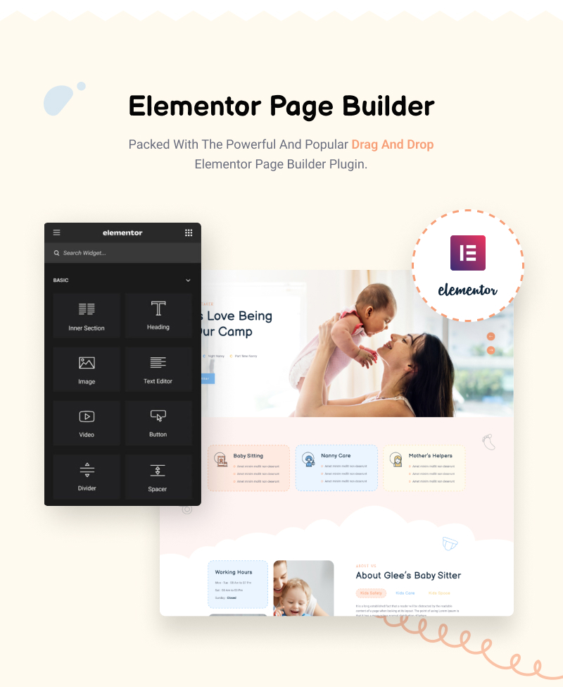 Baby Sitter WordPress Theme | KidsJoy | Iqonic Design