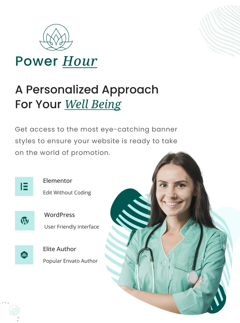 Therapist WordPress Theme | Power Hour | Iqonic Design