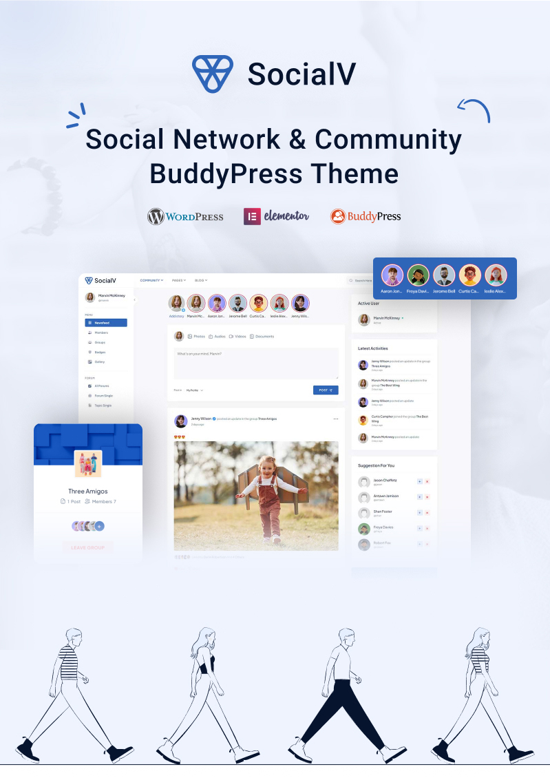 SocialV - Social Network and Community BuddyPress Theme - 2