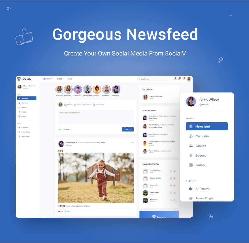 Social Network and Community BuddyPress Theme | SocialV | Iqonic Design