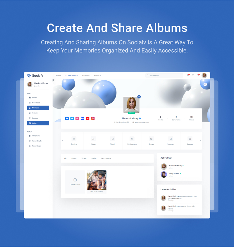 SocialV – Social Network and Community BuddyPress Theme