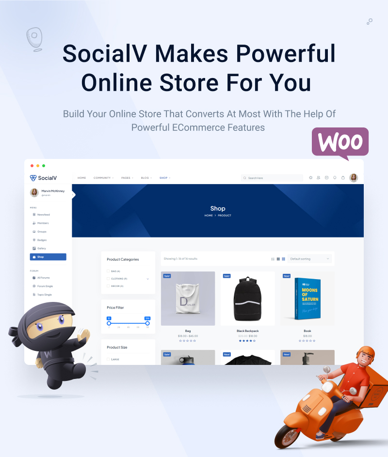 SocialV – Social Network and Community BuddyPress Theme