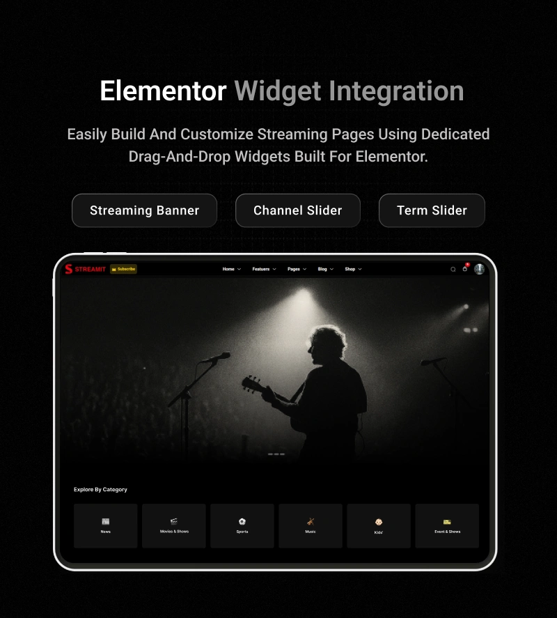 Streamit - Movie Streaming WordPress Theme for OTT & Video