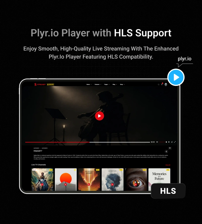 Streamit - Movie Streaming WordPress Theme for OTT & Video