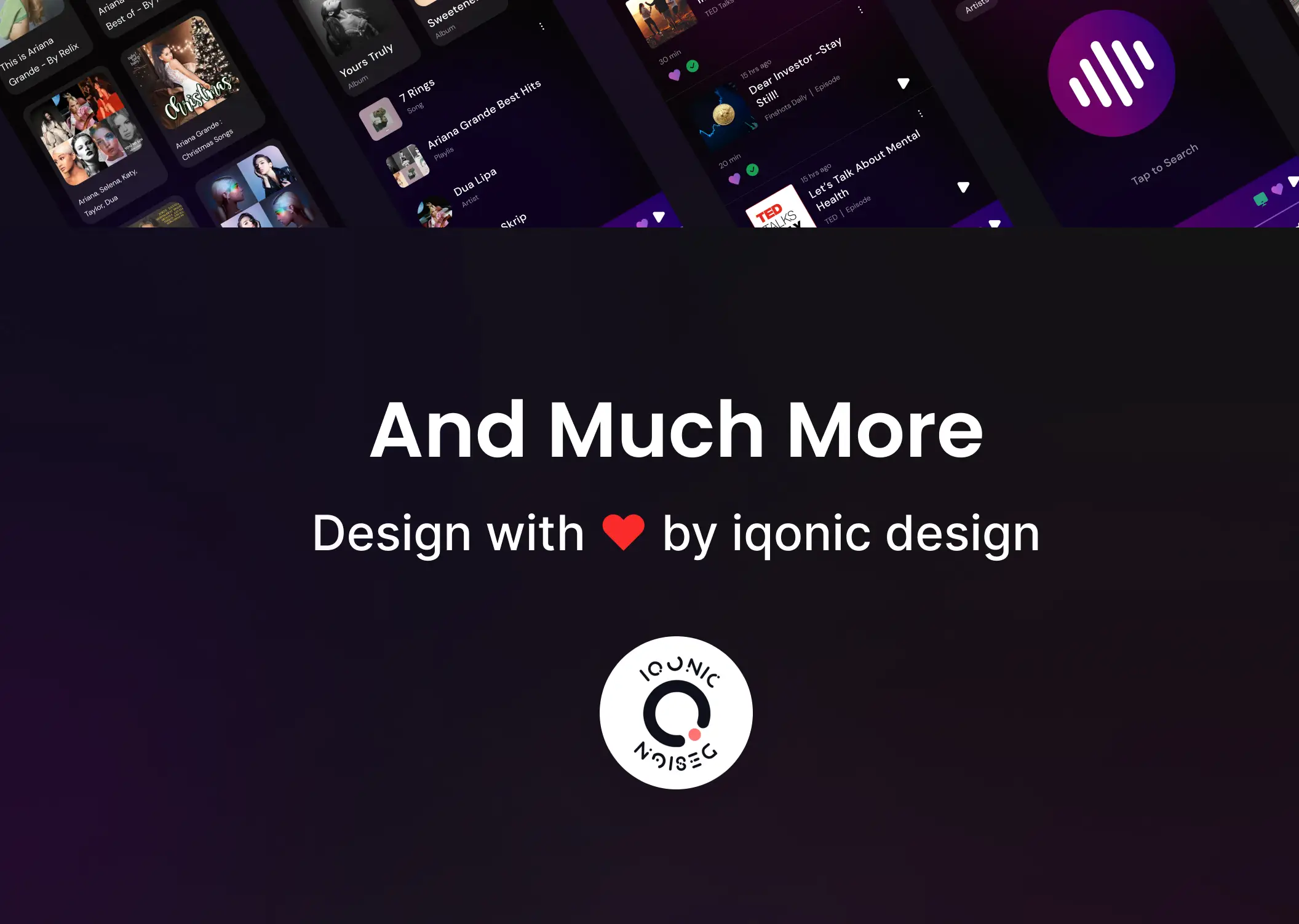 Music App UI Kit | Relix Figma | Iqonic Design